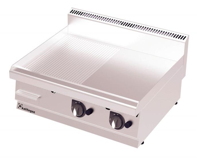 Kalitegaz Gazlı Pleyt Izgara Yarı Oluklu Yarı Düz Yüzey 80x70x29 Cm GS8070G (GS8070G)