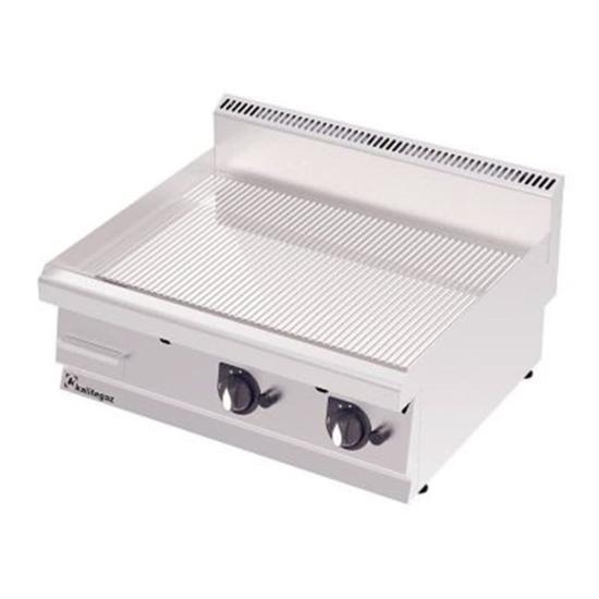 Kalitegaz Elektrikli Pleyt Izgara Oluklu Krom Kaplı 100x70x29 cm GG1070EC (GG1070EC)