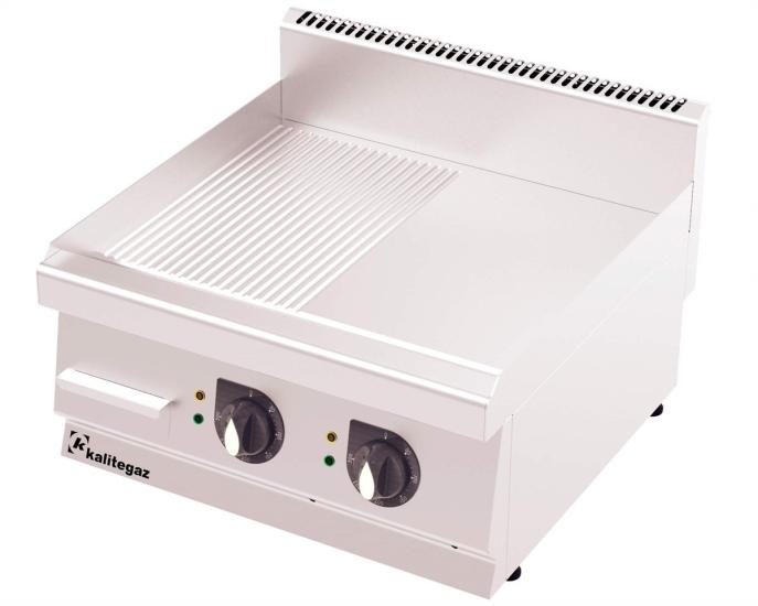 Kalitegaz Elektrikli Pleyt Izgara Yarı Oluklu 60x60x29 Cm GS6060E Rinnova (GS6060E)