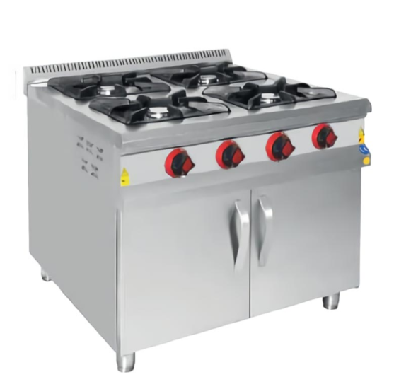 CSA 4 lü Ocak Alt Dolaplı Gazlı ve Lpg Li Ce Belgeli 100x100x85 cm KRCS.SDKZ.1010.CE (KRCS.SDKZ.1010.CE)