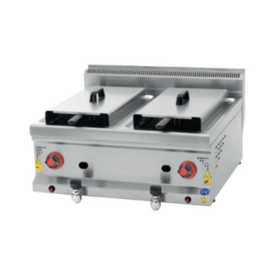 CSA Gazlı 8+8 Litre Set Üstü Fritöz 60x60x30 cm KRCS.SFG.660 (KRCS.SFG.660)