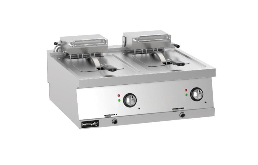Kayalar 18+18 Litre Fritöz Elektrikli 80x70x30 cm KFE8070 (KFE8070)