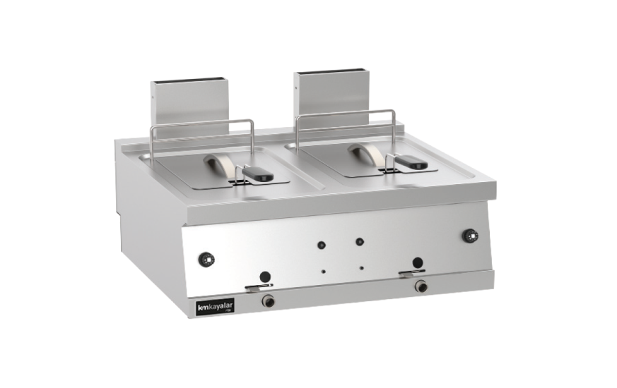 Kayalar 18+18 Litre Gazlı Fritöz 80x70x30 cm KFG8070 (KFG8070)