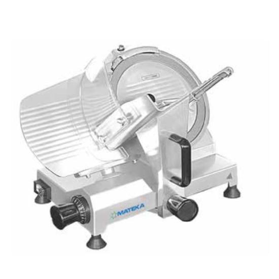 Mateka Gıda Dilimleme Makinesi 195 mm 230V HBS-195M (HBS-195M)