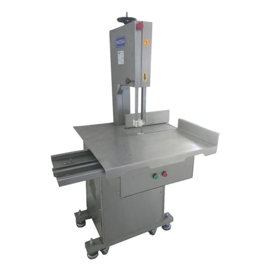 Mateka Ayaklı Et Kemik Testeresi Paslanmaz Çelik Kayar Tablalı Büyük Boy 400 V KET-300T (KET-300T)