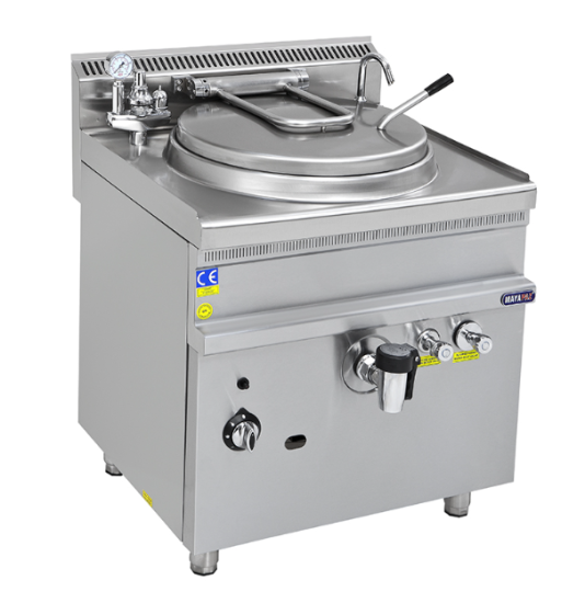 Mayapaz 150 Litre Elektrikli Kaynatma Tenceresi 80x90x85 cm M-KTE 890 (M-KTE 890)