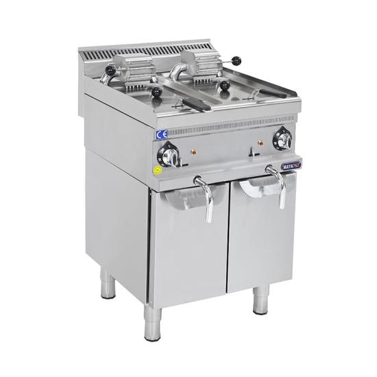 Mayapaz 8+8 Litre Gazlı Fritöz Alt Dolaplı M-DFG 660 (M-DFG 660)
