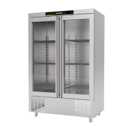 Ndustrio Dik Tip Gastronorm Buzdolabı - 2 Tam Cam Kapılı CPG-202-GD (CPG-202-GD)