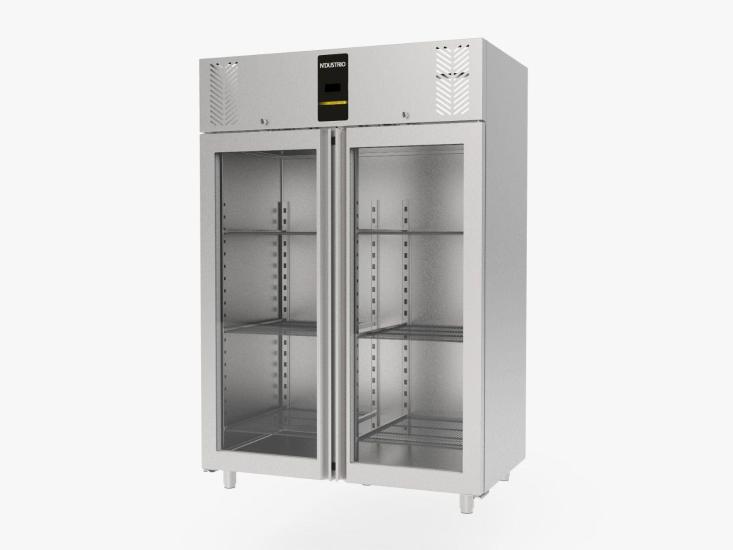 Ndustrio Dik Tip Gastronorm Buzdolabı- 2 Tam Cam Kapılı, Üstten Motorlu CPG-202-UCGD (CPG-202-UCGD)
