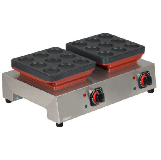 Omake Elektrikli Manuel Poffertjes Model Çiftli Pankek Makinesi Zamanlayıcılı PFR01.E21.1501.Z5F (PFR01.E21.1501.Z5F)