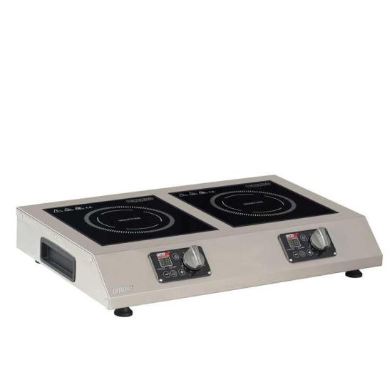 Omake Cam Yüzeyli İkili İndüksiyon Ocak, 2x2000 W, Elektrikli IND11.I25.2000.Z5F (IND11.I25.2000.Z5F)