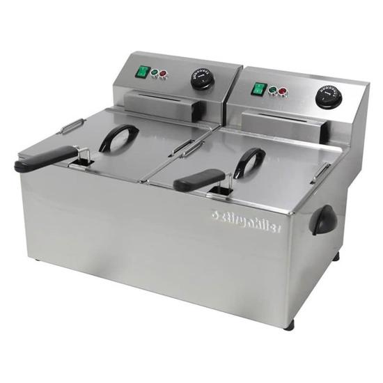 Öztiryakiler EF8D Elektrikli Fritöz 8+8 Lt 7856.EF8D0.08 (7856.EF8D0.08)