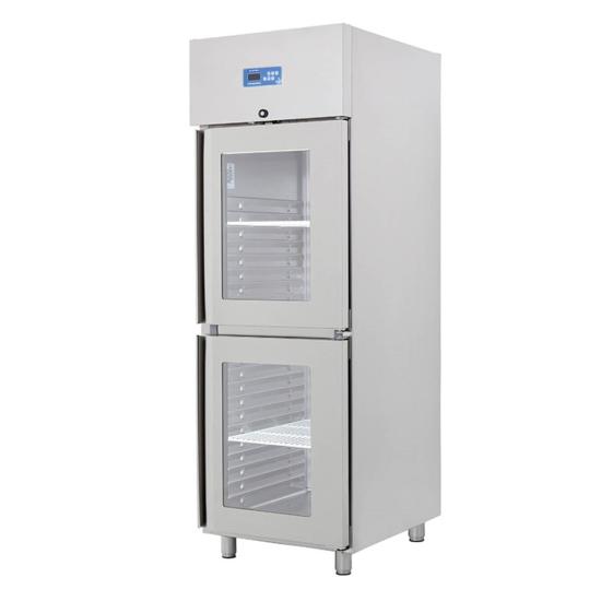 Öztiryakiler GN 600 NMV Çift Yarım Cam Kapılı Dik Tip Buzdolabı 7919.06NMV.11 (7919.06NMV.11)