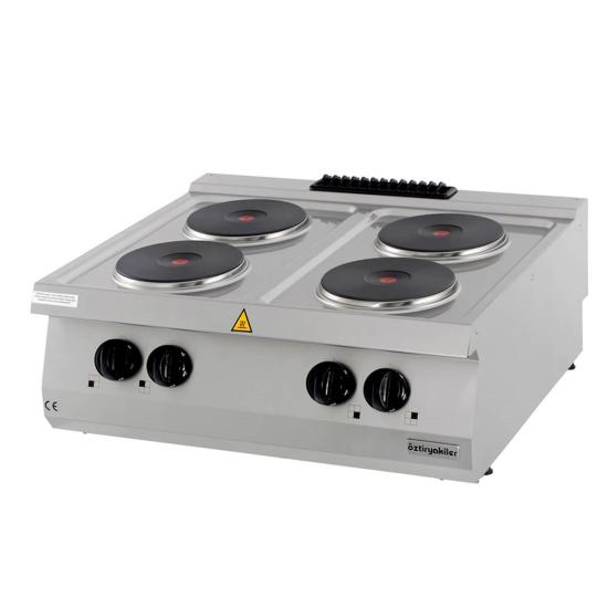 Öztiryakiler Set Üstü Dörtlü Ocak Elektrikli 80x70x30 700 Seri 7865.N1.80703.14 (7865.N1.80703.14)