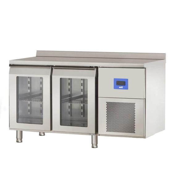 Öztiryakiler TAG 270 NMV Çift Cam Kapılı Tezgah Tip Buzdolabı 131x70x85 79E3.27NMV.01 (79E3.27NMV.01)