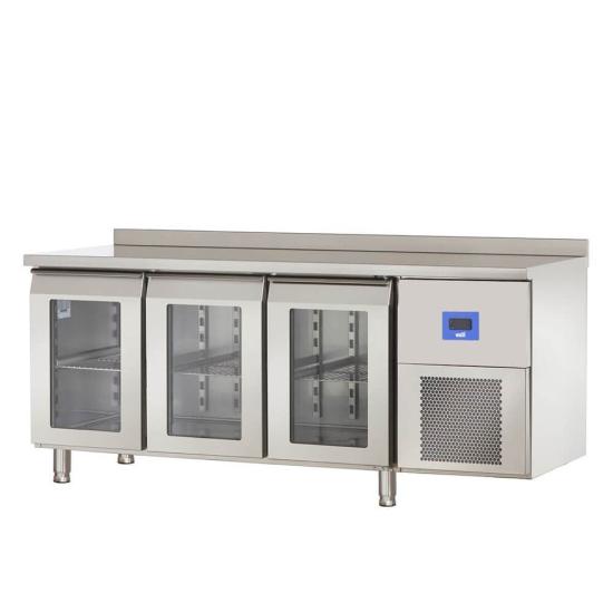 Öztiryakiler TAG 370 NMV Üç Cam Kapılı Tezgah Tip Buzdolabı 178x70x85 79E3.37NMV.01 (79E3.37NMV.01)