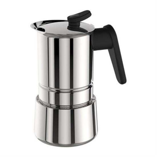 Pedrini Caffet-Acciaio Moka Pot, 2 Cups (Acciaio Moka)