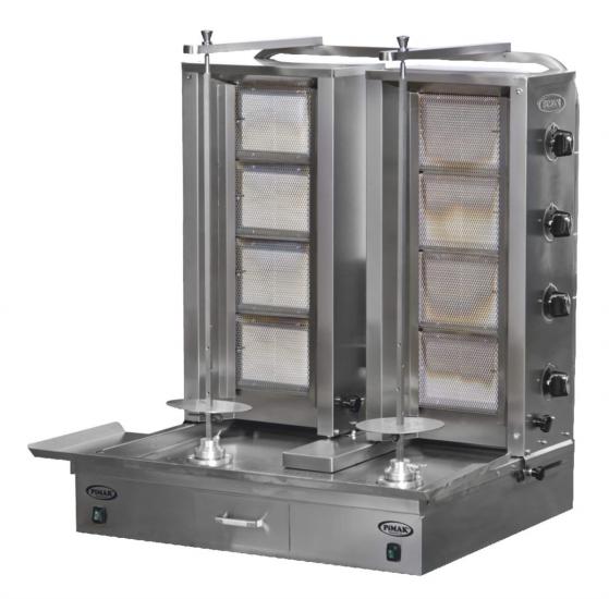 Pimak 2x4 8 li Döner Ocağı Alttan Motorlu Gazlı LPG Ce Belgeli 85x90x110 cm DO1/M77-4+4 (DO1/M77-4+4)