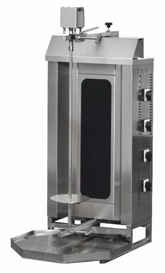 Pimak 4 lü Üstten Motorlu Elektrikli Döner Ocağı 50x70x115 cm M077-4C (M077-4C)