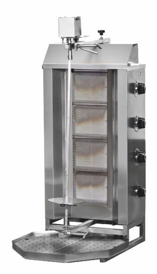 Pimak Üstten Motorlu Döner Ocağı 4 Radyanlı Gazlı LPG Ce Belgeli 47x75x117 cm DO7/M77-1(4P) (DO7/M77-1(4P))