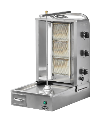 Pimak Alttan Motorlu Döner Ocağı 3 Radyanlı Gazlı LPG Ce Belgeli 50x71x87 cm DO6/M77-(3A) (DO6/M77-(3A))