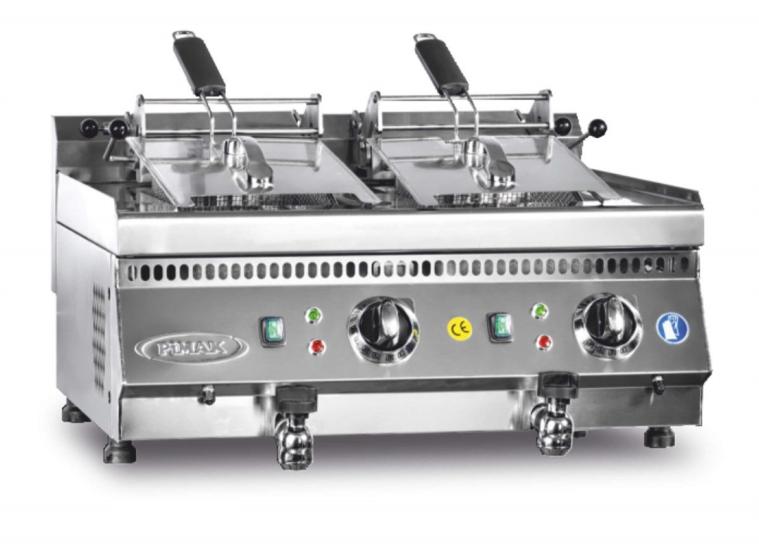 Pimak Elektrikli Fritöz 12+12 Litre 80x70x30 70SE-M073-1 (70SE-M073-1)