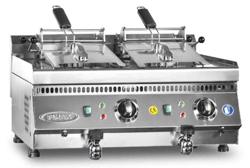 Pimak Elektrikli Fritöz 10+10 Litre 70x60x30 M169-1 (M169-1)