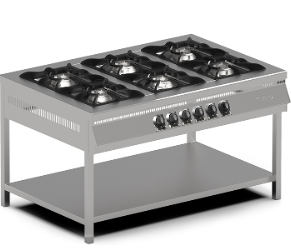Pimak Gazlı 3 Lü Taban Raflı Ocak 150x65x85 Cm MX-3A (MX-3A)