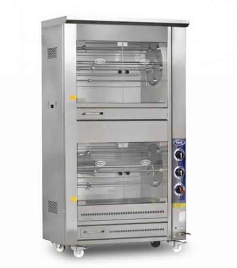 Pimak M009B-E Piliç Çevirme Makinesi Çift Katlı Tamburlu Elektrikli 25+25 Piliç Kapasiteli M009B-E (M009B-E)