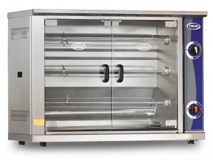 Pimak Set Üstü Elektrikli Piliç Çevirme Makinesi 12 Piliç Kapasiteli M003-DE (M003-DE)