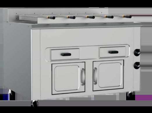 Pimak Yatay Kömürlü 5-2 Kapasiteli Piliç Makinesi KM012X-5S (KM012X-5S)