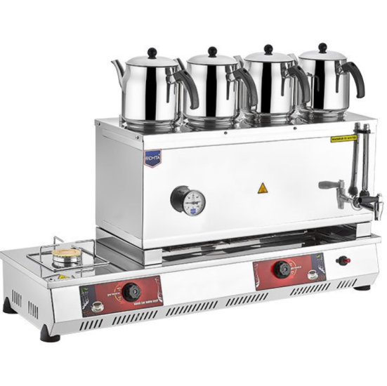 Remta 85 Model 4 Demlikli Gazlı (CE) Çay Ocağı N14 (N14)