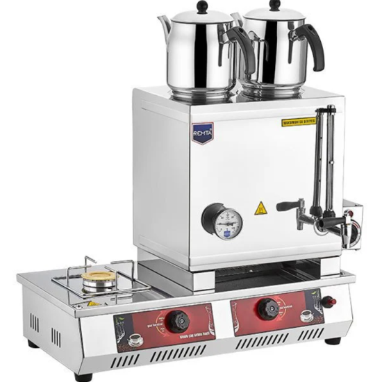Remta Elektrikli+Gazlı Çay Ocağı 2 Demlikli 24 Litre N11E (N11E)