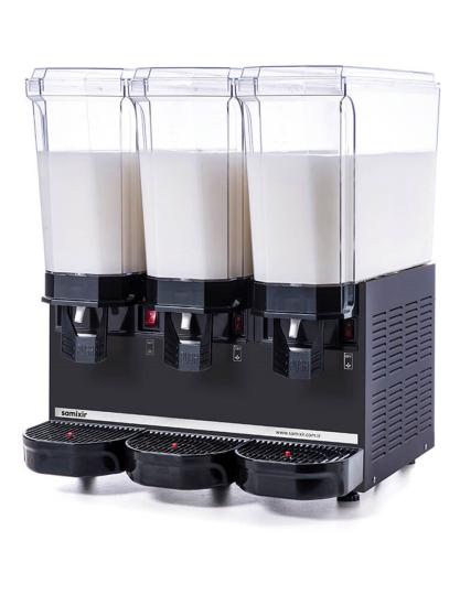 Samixir Klasik Triple Karıştırıcılı Soğuk İçecek Dispenseri 20+20+20 Litre Siyah 60.MMMB (60.MMMB)