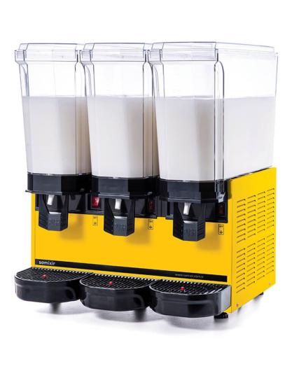 Samixir Klasik Triple Soğuk İçecek Dispenseri Karıştırıcılı 20+20+20 Litre Sarı 60.MMMY (60.MMMY)
