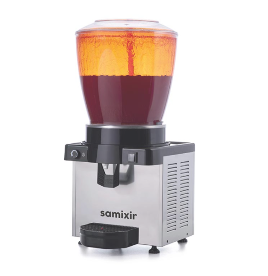 Samixir Panaromik Analog Soğuk İçecek Dispenseri Fıskiyeli 22 Litre Inox S22.AI (S22.AI)