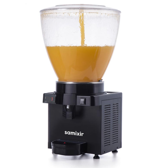 Samixir Panaromik Dijital Soğuk İçecek Dispenseri Fıskiyeli 40 Litre Siyah S40.DB (S40.DB)