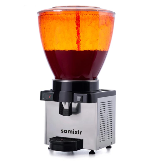 Samixir Panaromik Dijital Soğuk İçecek Dispenseri Fıskiyeli 40 Litre Inox S40.DI (S40.DI)