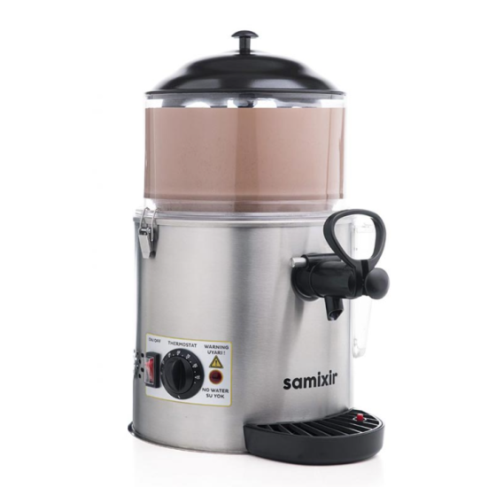 Samixir Panoramik Sıcak Çikolata ve Sahlep Makinesi 5 Litre Inox SC05.I (SC05.I)