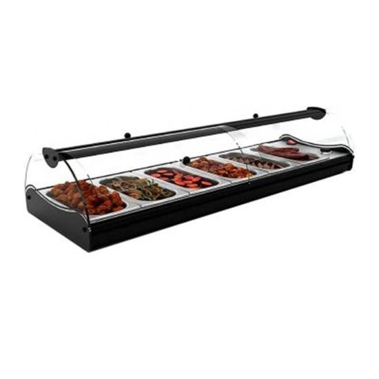 Sayl Self Servis Bano Maria Sıcak Teşhir Dolabı 6 GN 1/3 Kapasiteli Ledli 119x39x24 Cm CSS6L (Self Servis Bano Maria-CSS6L)