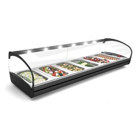 Sayl Shark Bano Maria Sıcak Teşhir Dolabı 6 GN 1/3 Kapasiteli Ledli 119x39x27 cm CK6L (CK6L)