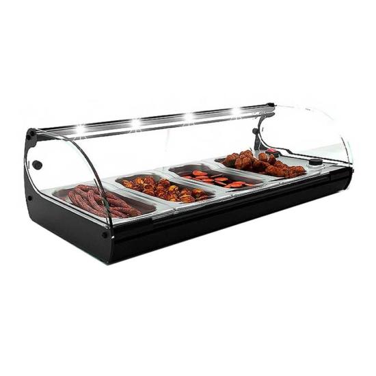 Sayl Standart Bano Maria Sıcak Teşhir Dolabı 4 GN 1/3 Kapasiteli Ledsiz 84x39x24 Cm C4 (Standart Bano Maria-C4)