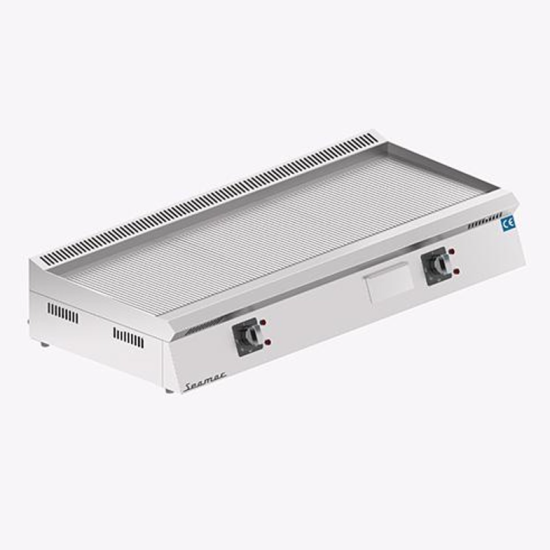 Seamac Yağ Çekmeceli 120 cm Oluklu Pleyt Izgara Özel Seri Elektrikli EPD120O (EPD120O)