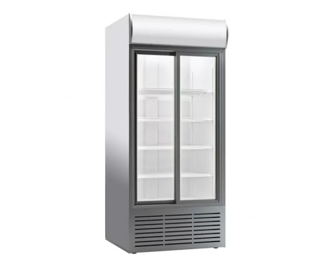 Şenocak S 900 SC DD Çift Sürgü Kapılı Kanopili Dik Tip Şişe Soğutucu Dolap, 852 L, Beyaz