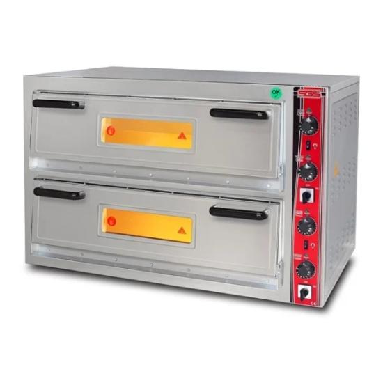 SGS PO 9262 DE 30 cm x 6+6 Pizza Kapasiteli Çift Katlı Pizza Fırını, Elektrikli-promutfakta
