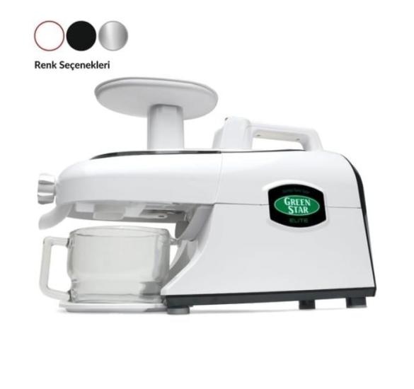 Tribest Sebze ve Meyve Sıkacağı Soğuk Sıkım Greenstar Elite GSE-5000-F-Beyaz (GSE-5000-F-Beyaz)
