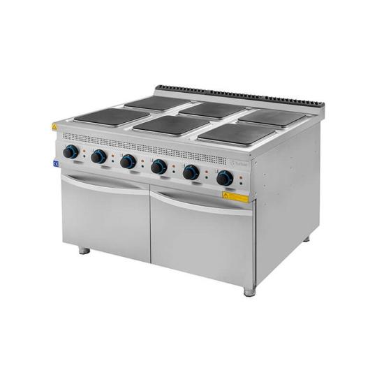 Turhan Çelik 6 lı Elektrikli Ocak Alt Dolaplı 120x93x85 cm TC.9OCE120 (TC.9OCE120)