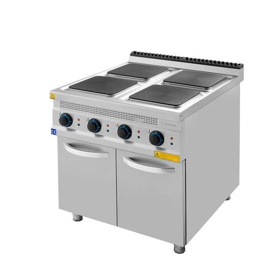 Turhan Çelik 4 lü Elektrikli Ocak Alt Dolaplı 80x93x85 cm TC.9OCE800 (TC.9OCE800)