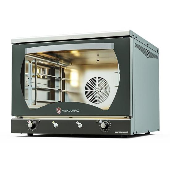 Venarro 4 Tepsili Patisserie Fırın Buharlı Manuel Elektrikli Tek Fanlı 4-40x60 DEF-P4T (DEF-P4T)