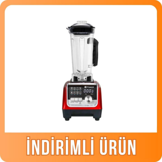 Vosco Dijital Bar Blender 2 Litre Kırmızı HS-206C (VHS-206C)